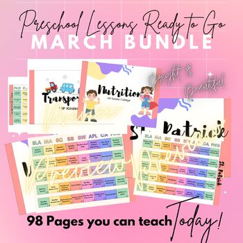 Preview of March Lesson Plan Bundle
