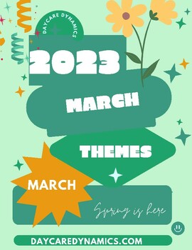Preview of March Lesson Plan Theme List