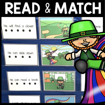 Preview of March Literacy Center Lucky Sentences Spanish Kindergarten Fluency Reading