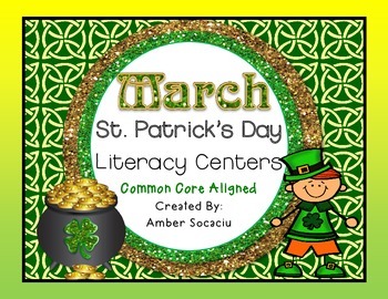 Preview of St. Patrick's Day Literacy Centers for March