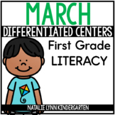 March Literacy Centers for 1st Grade | Differentiated Centers