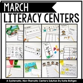 March Literacy Centers for Kindergarten
