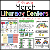 March Literacy Centers 1st Grade