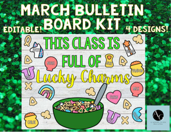 Preview of March Lucky Charms Bulletin Board Kit- St. Patrick's Day Bulletin Board/ Door Ki