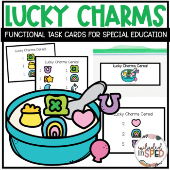 Preview of March Lucky Charms Functional Work Task Activity for Special Education