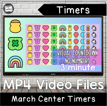 Preview of March Lucky Charms Visual Timers Digital Video Files