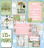 March MEGA BUNDLE St. Patrick's Day and Easter Vocabulary 