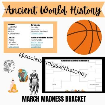 Preview of March Madness Ancient History Google Download *Editable 