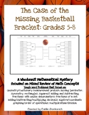 March Madness Basketball Math Enrichment- Whodunnit Math Mystery