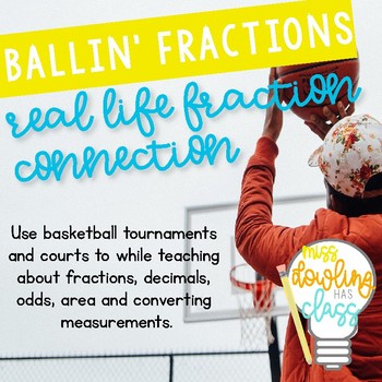 Preview of March Madness Basketball PBL | Fractions & Probabilities Project Based Learning