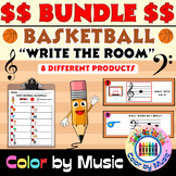 March Madness Basketball Treble Clef/Bass Clef Activity "W