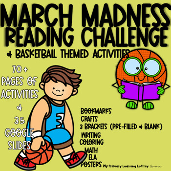 Preview of March Madness Book Bracket Reading Challenge~ Math~Writing~Craft~Digital