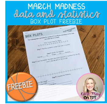 Preview of March Madness - Box Plots Freebie