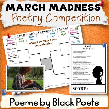 Preview of March Madness Reading Challenge Bracket - Black Poets - Poetry Competition