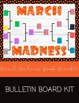 Preview of March Madness Bulletin Board Kit- Book Bracket & Spring Boards