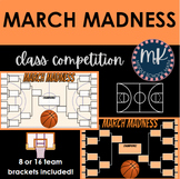 March Madness Class Competition Brackets EDITABLE