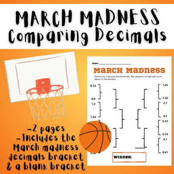 Preview of March Madness: Comparing Decimals