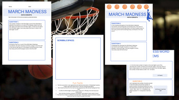 Preview of March Madness (Grade 6): Ratio Concepts