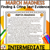 March Madness Informational Text | Finding and Citing Text