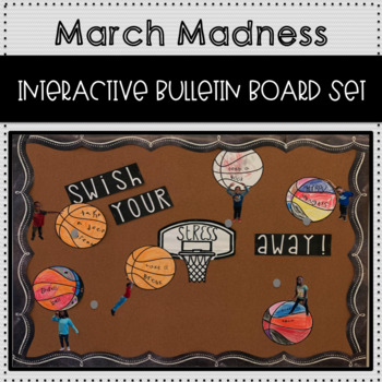 Preview of March Madness Interactive Bulletin Board Kit