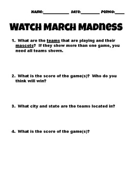 Preview of March Madness Math!