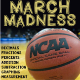 March Madness Math | Fractions & Decimals Worksheets | Bas