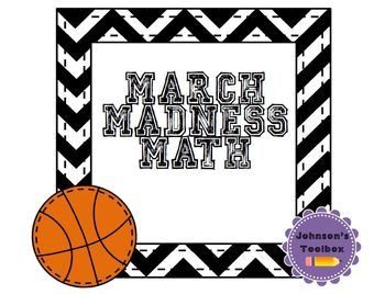 Preview of March Madness Math Statistics Activity