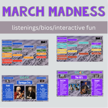 Preview of March Madness - Musical Genres/Videos/Info about Composers and Artists
