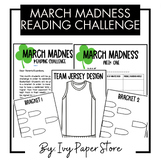 March Madness Reading Challenge Jersey Design/Reading Logs