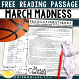 March Madness Reading Comprehension Passages Fast Finisher