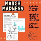 March Madness Reading, History, and Math Packet