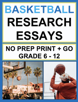 Preview of Basketball Research Project | Printable & Digital