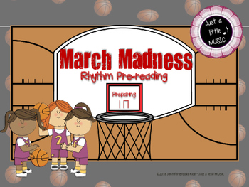 Preview of March Madness--Rhythm pre-reading notation to prepare ta and titi