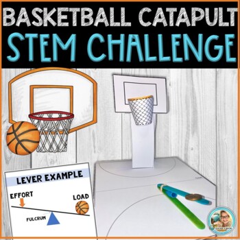 Preview of Popsicle Stick Activities | March Madness | Basketball STEM Catapult Challenge