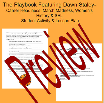 Preview of March Madness & Women's History Month- The Playbook Video Guide Feat. D. Staley