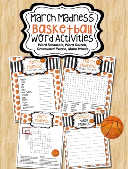 March Madness Crossword Teaching Resources TPT