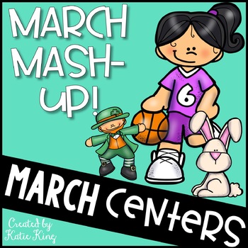 Preview of March Mash-Up: 10 Literacy AND 10 Math Centers Aligned to Common Core