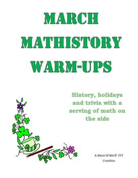 Preview of March MatHistory Warm-Ups