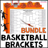 March Math Activities - Basketball Bracket BUNDLE - 11 Math Topics Included!