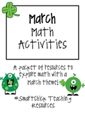 March Math Activities Packet