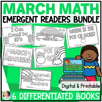 Preview of March Math Activities Kindergarten - Recognize Numbers to 20 - Measuring & MORE