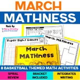 March Math Basketball Activities - 2nd Grade Math Review f