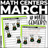 4th Grade Math Centers - March Easy Prep Math Centers