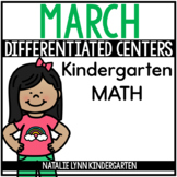 March Math Centers Kindergarten