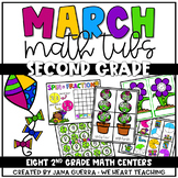 March Math Centers: SECOND Grade