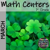 March Math Centers St Patrick's Day 1st Grade