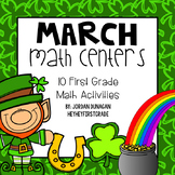 March / St. Patrick's Day FIRST GRADE Math Centers
