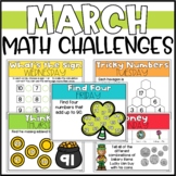 March Math Challenges for 2nd Grade | St. Patricks Math Ac