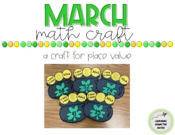 Preview of March Math Craft: Place Value