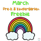 March Pre-K and Kindgeraten Math Freebies